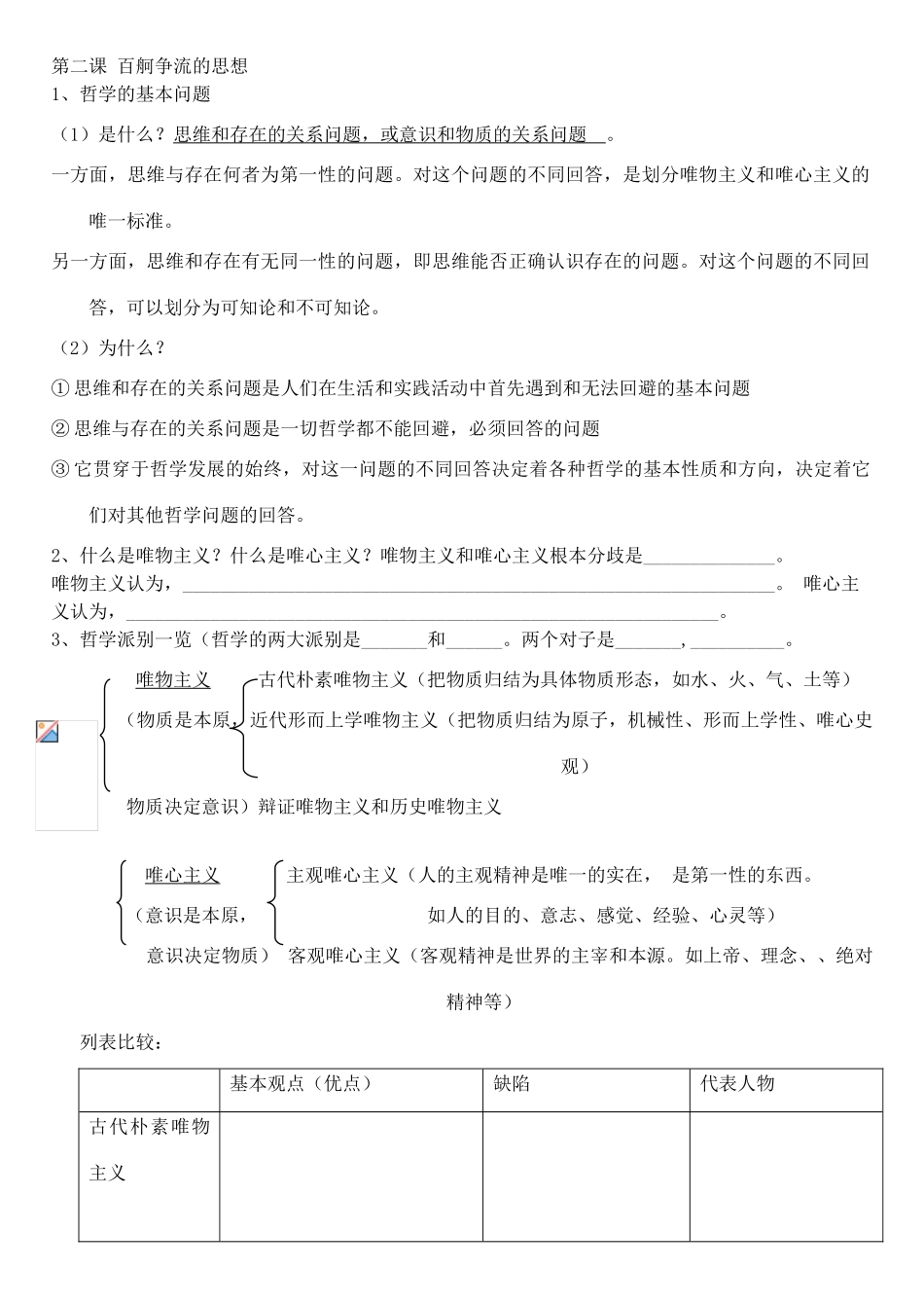 高中政治 生活与哲学复习知识经典素材 新人教版必修4_第2页