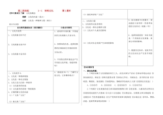 高中政治 文化生活全套学案 新人教版必修3