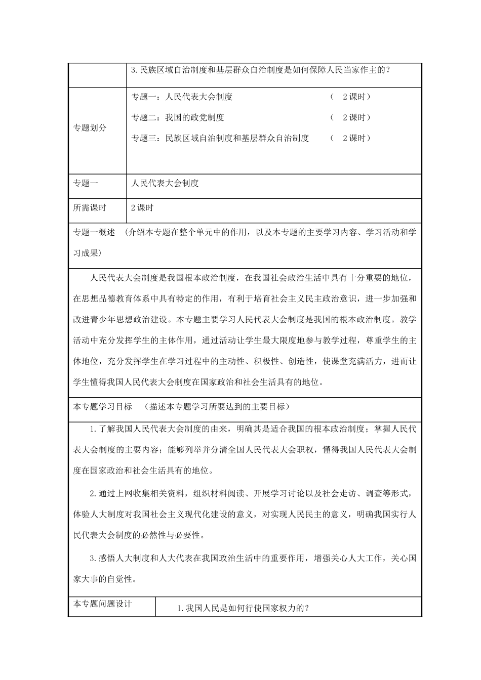 高中政治 政治生活《我国的政治制度》新人教版必修2_第3页