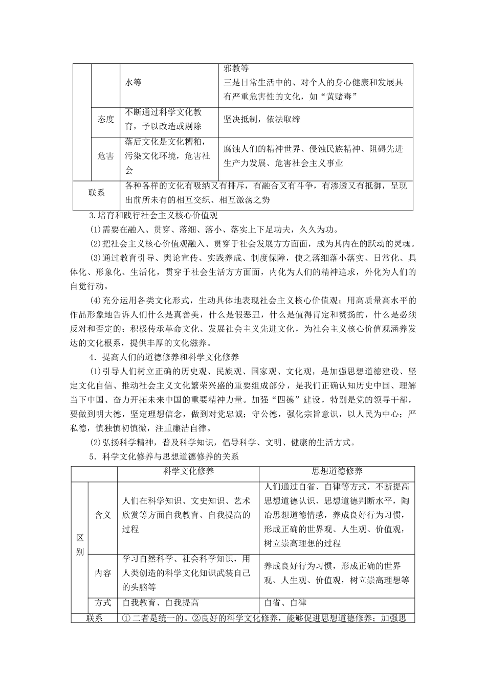 高中政治 第3单元 文化传承与文化创新 第9课 第3框 文化强国与文化自信学案 新人教版必修4-新人教版高中必修4政治学案_第3页