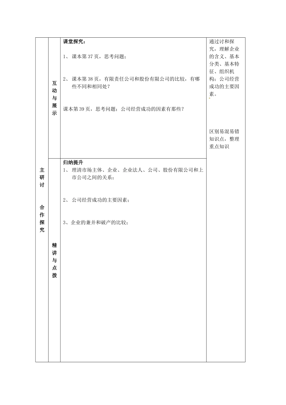 高中政治《第五课 第一框 企业的经营》学案 新人教版必修1-新人教版高一必修1政治学案_第2页