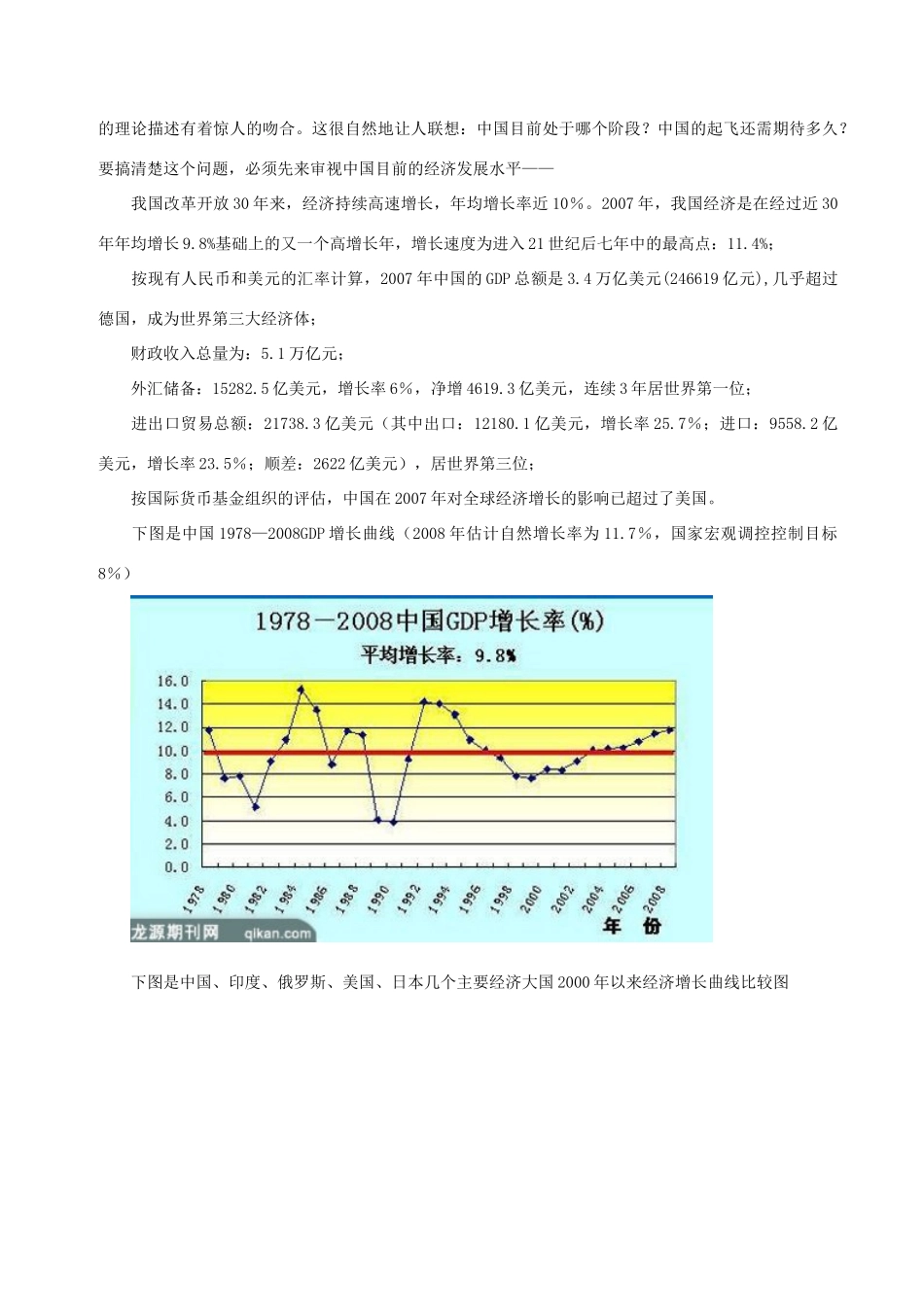 高中政治 经济起飞理论与中国的理性崛起素材 人教版高一_第2页