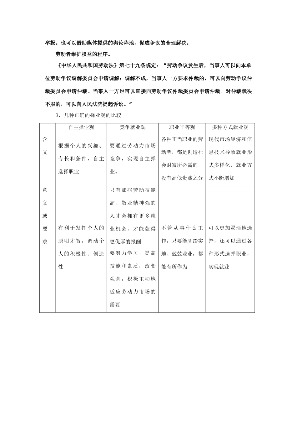 高中政治《新时代的劳动者》文字素材3 新人教版必修1_第3页