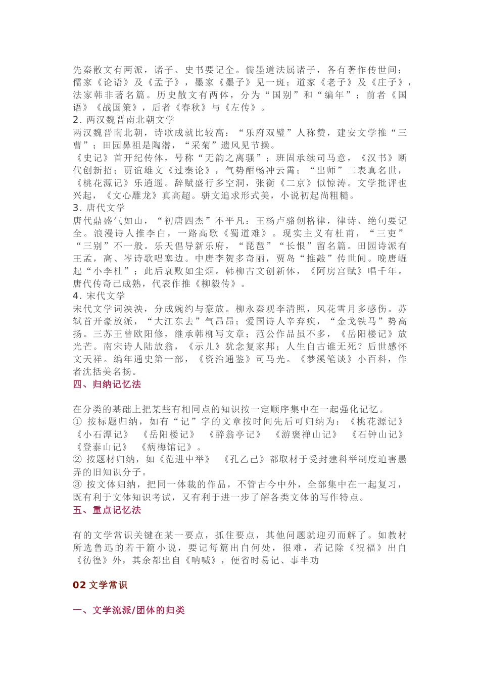初中语文考试必考文学常识_第2页