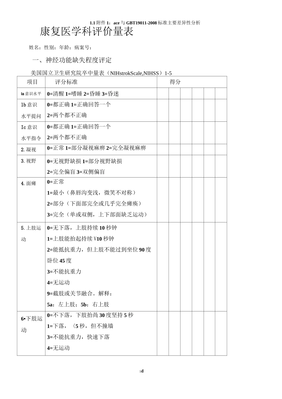 新版康复评定量表_第1页