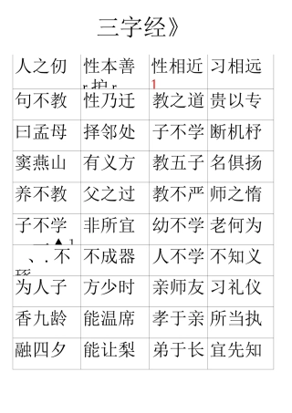 《三字经》人教版