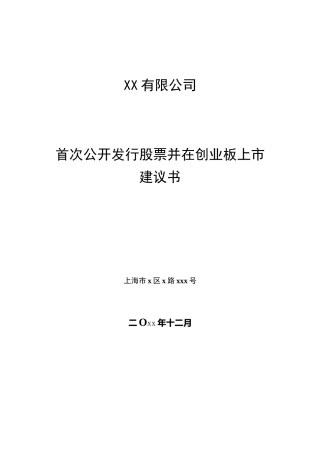 xx公司上市路线图计划
