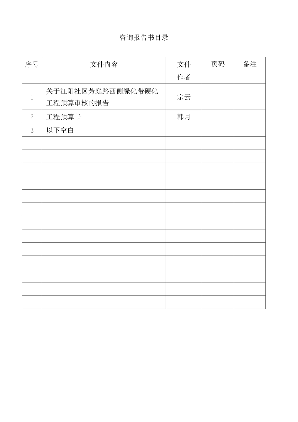 工程造价咨询报告书_第3页