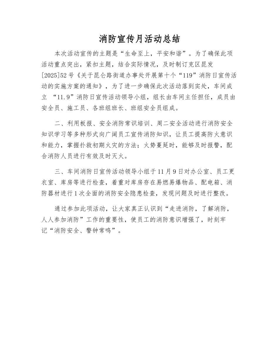 消防宣传月活动总结_第1页