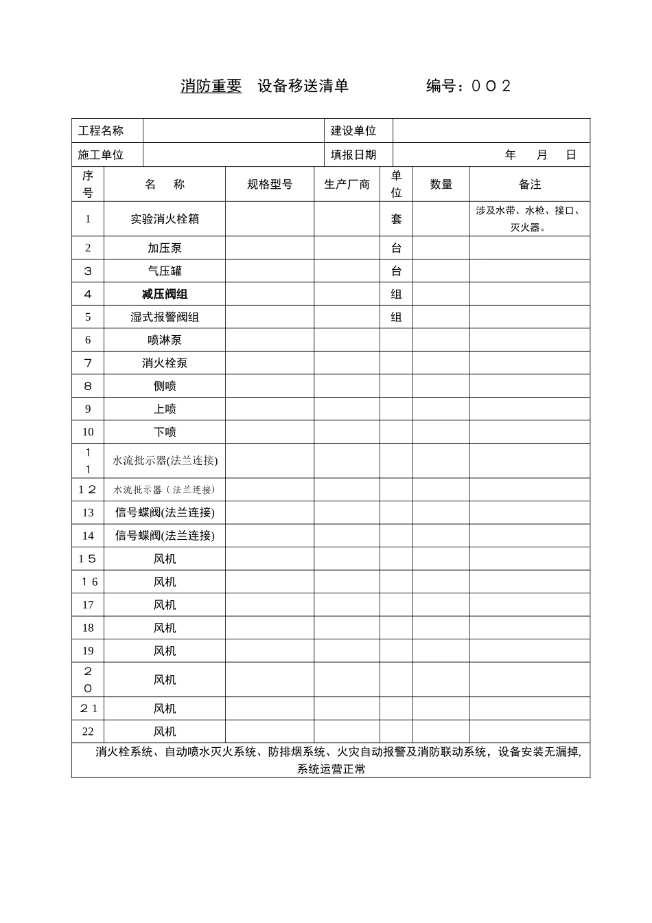 消防设施移交和清单--_第3页