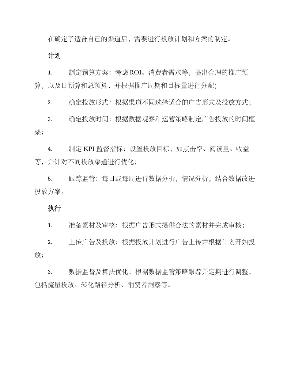 渠道投放执行方案_第2页