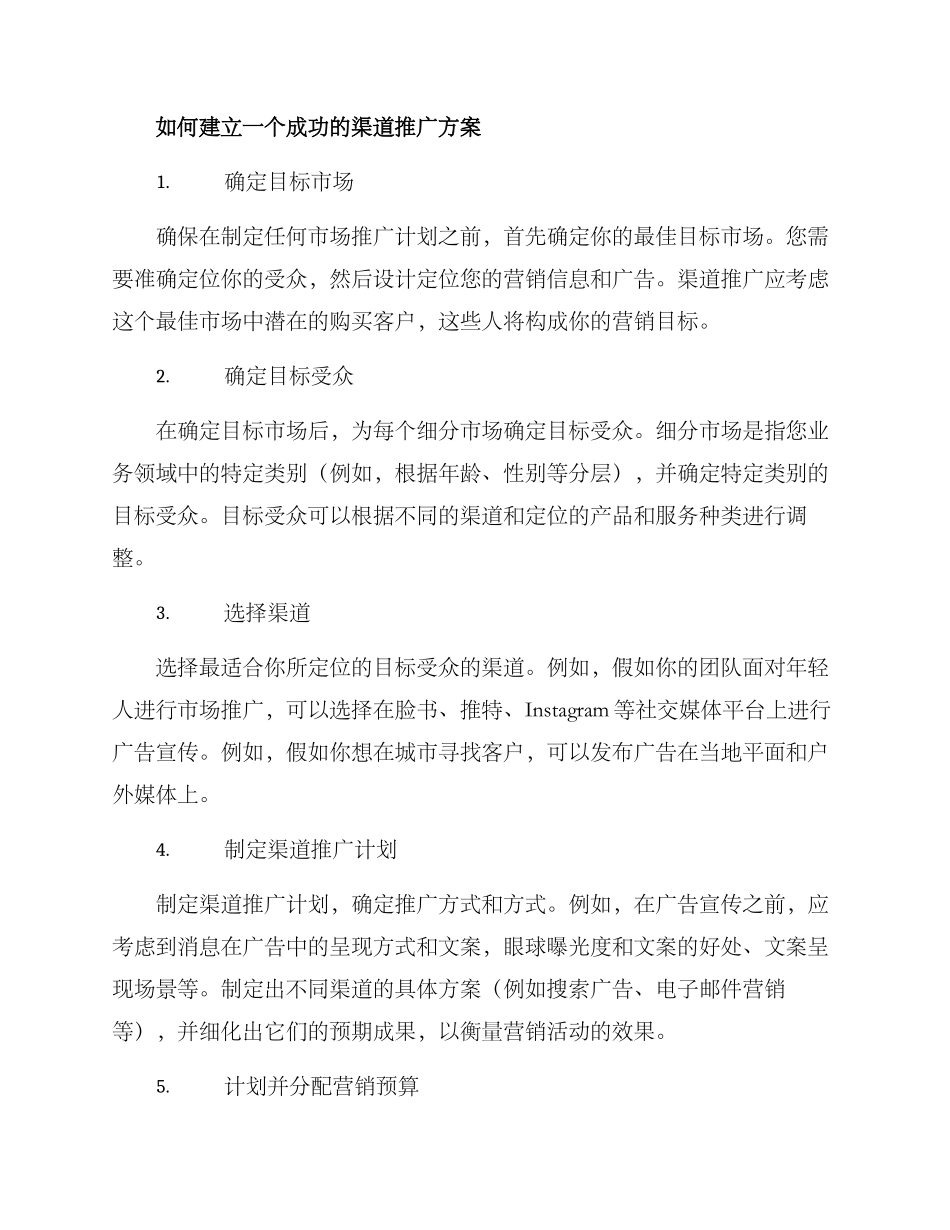 渠道推广方案分析_第2页