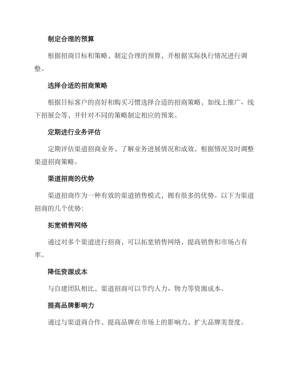 渠道招商营销方案_第3页