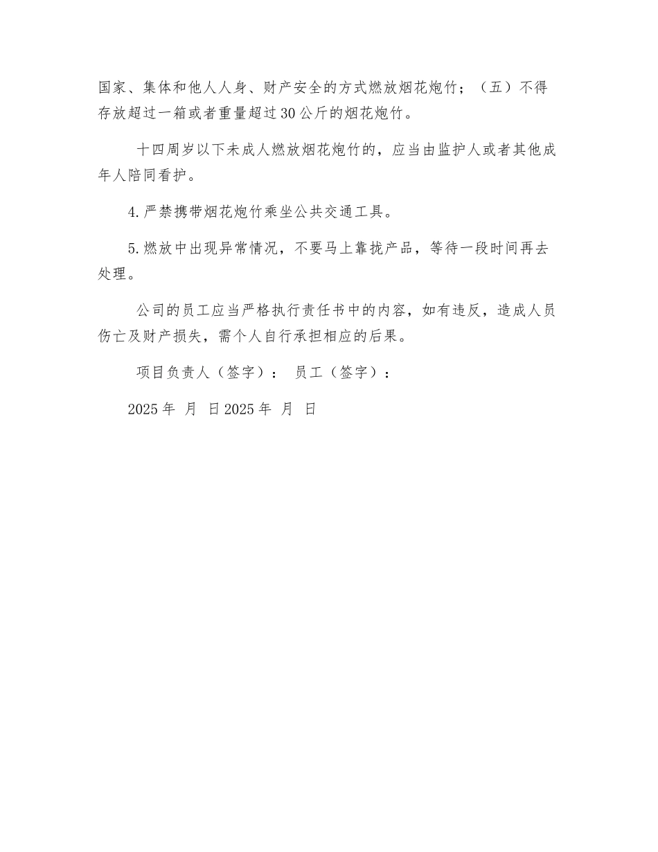 烟花爆竹安全责任书_第2页