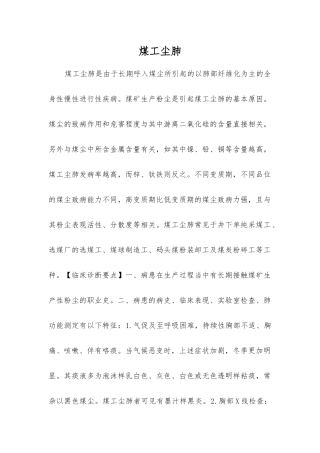 煤工尘肺-精品文档