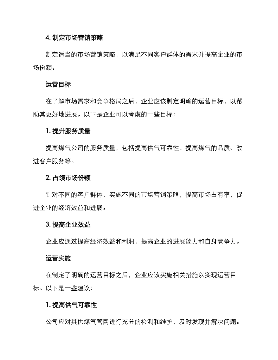 煤气公司运营方案_第2页