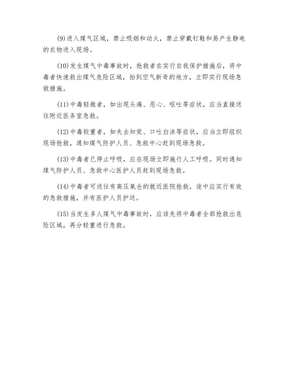 煤气岗位职业健康安全操作规程_第2页