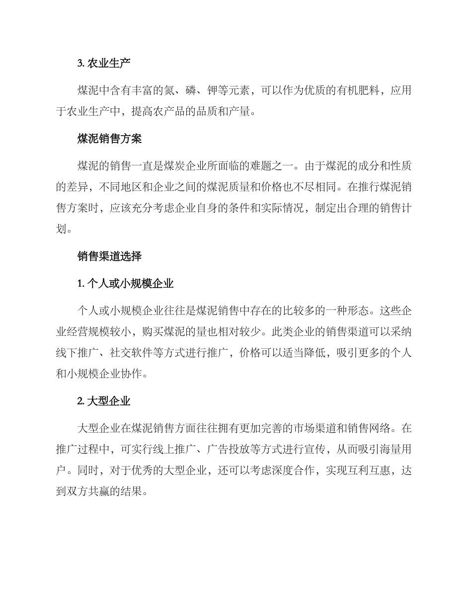 煤泥销售方案_第2页