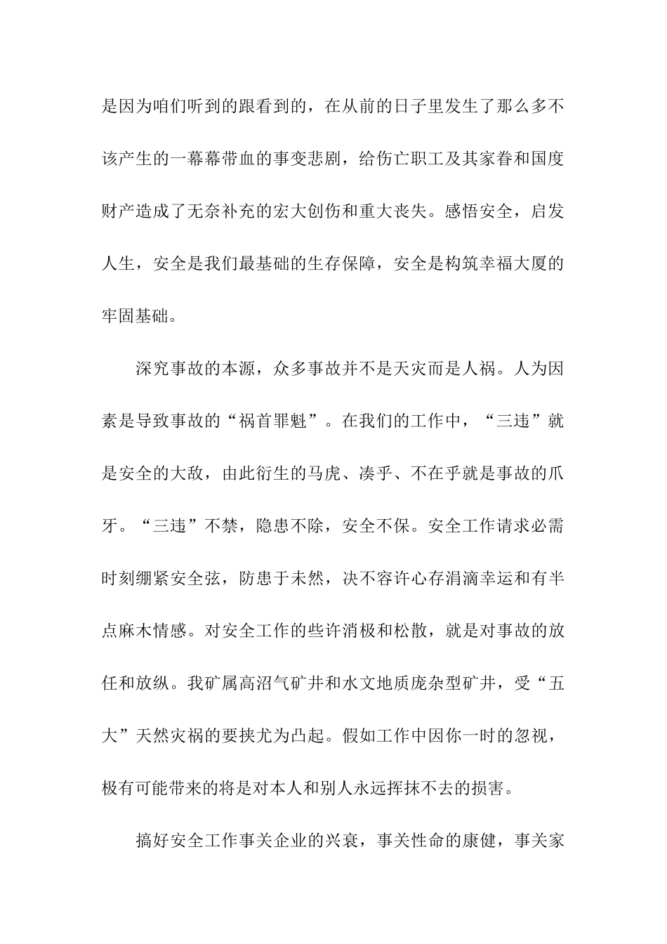 煤矿百日保险决心书信心书_第2页