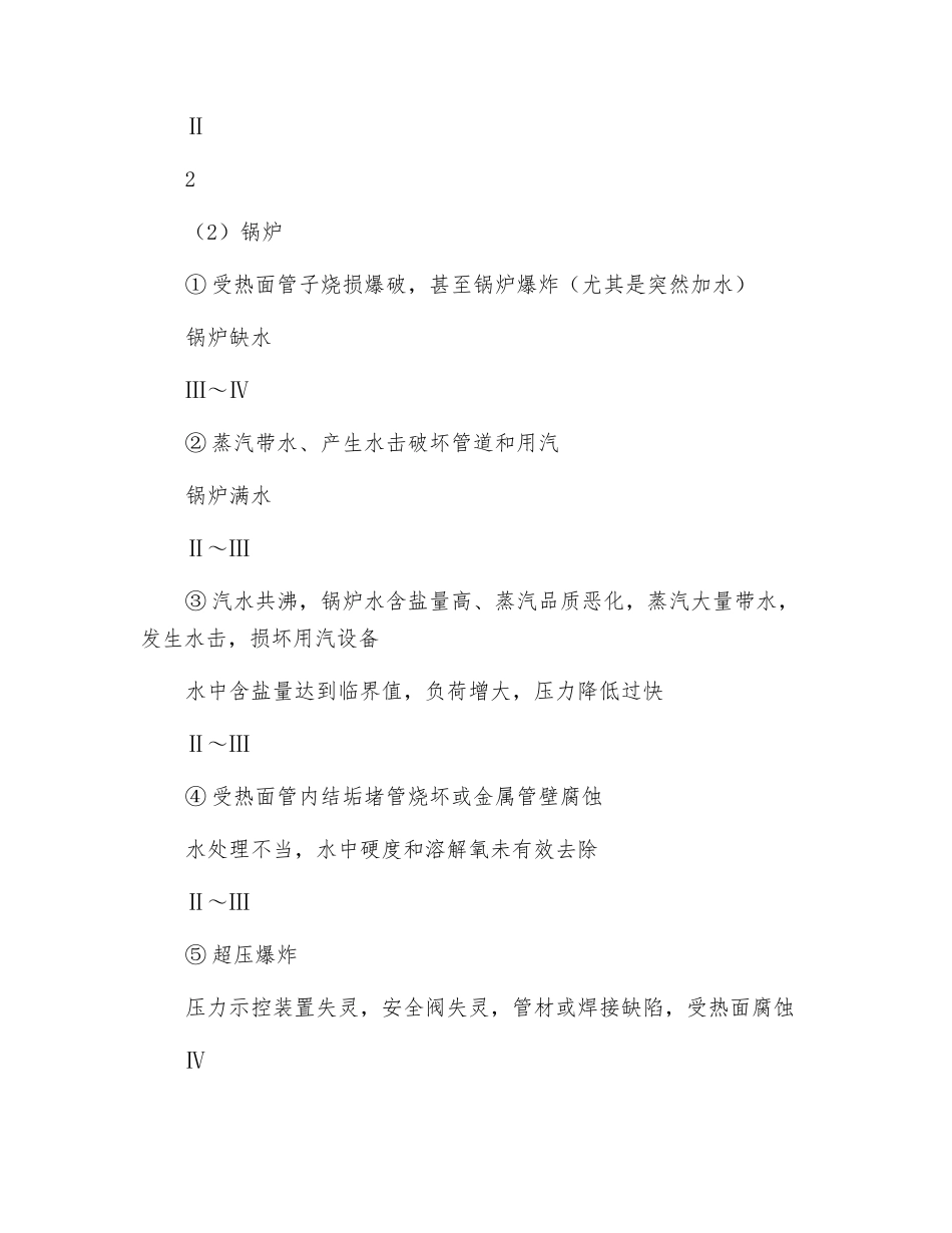 燃油燃气锅炉热力系统的预先危险性分析_第3页