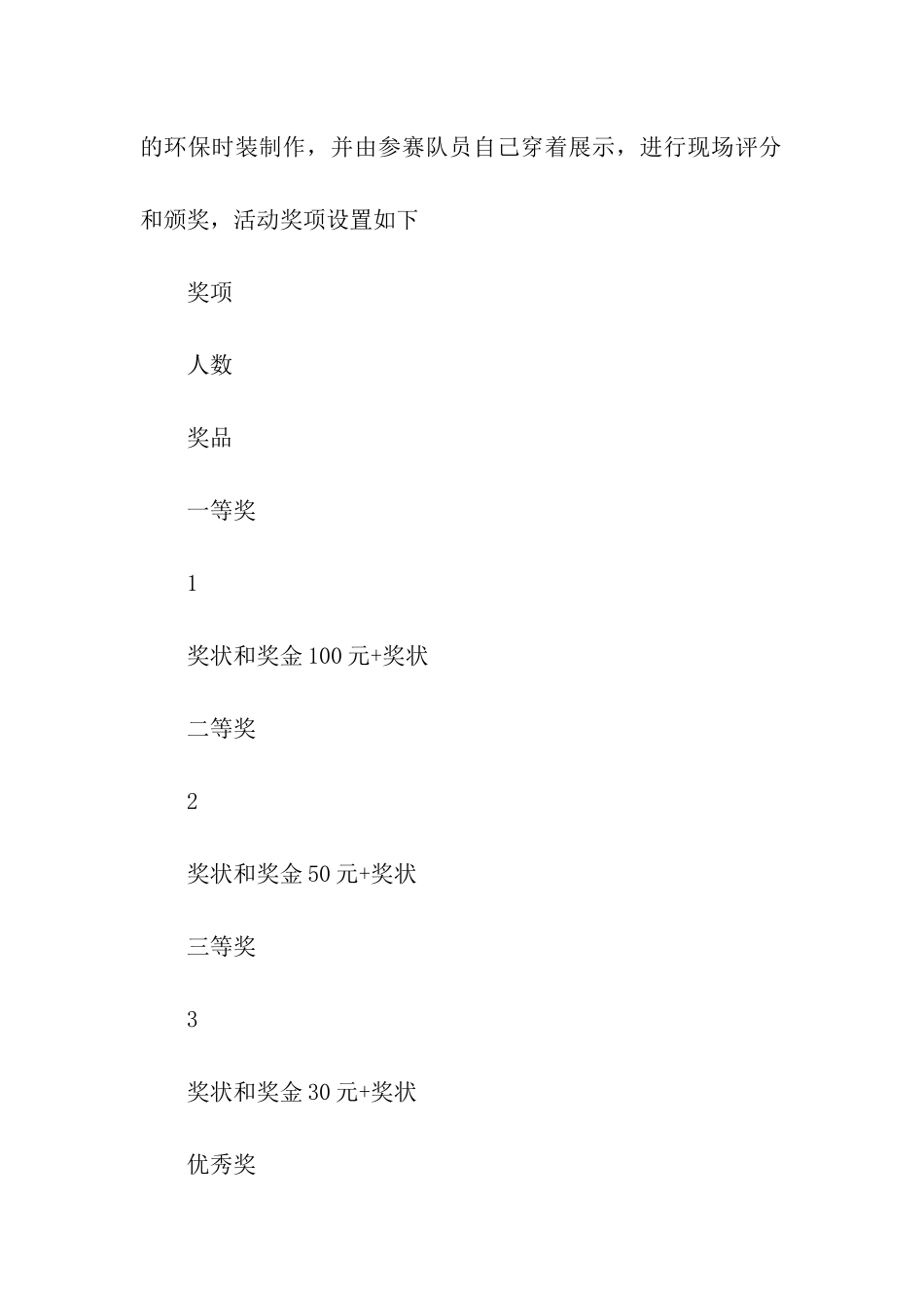 环保时装设计大赛活动策划书_第2页