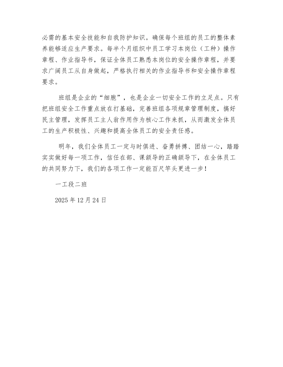 班组年度安全工作总结_第3页