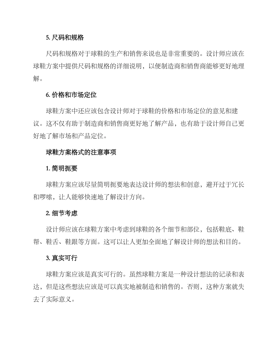 球鞋方案格式_第2页