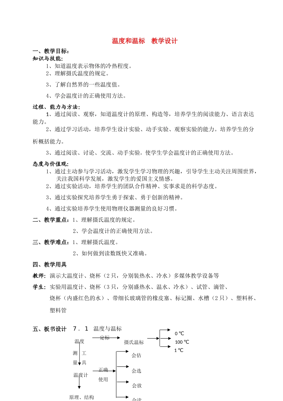 高中物理 温度和温标教案 新人教版选修3_第1页