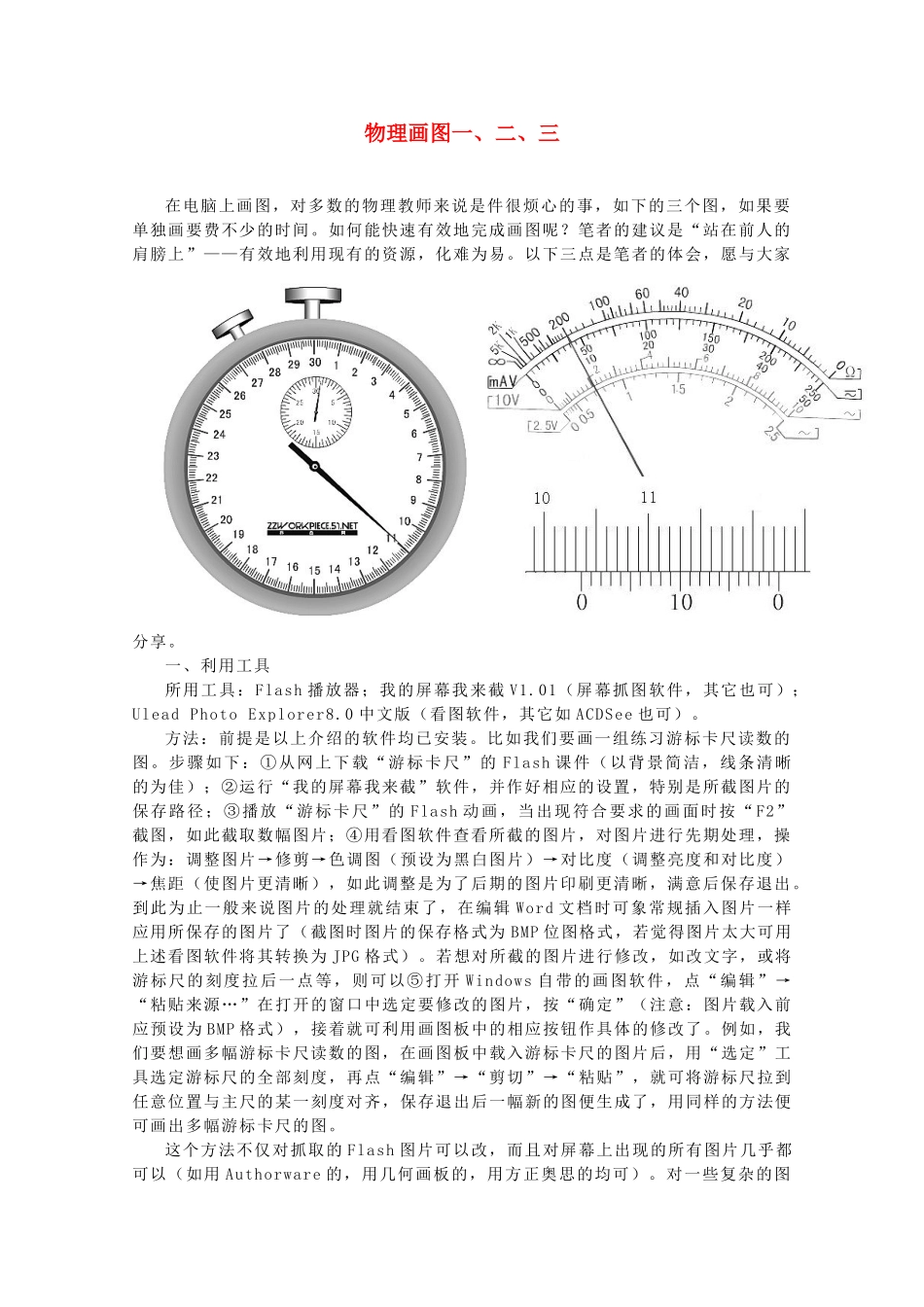 高中物理 物理画图一、二、三教学参考素材_第1页