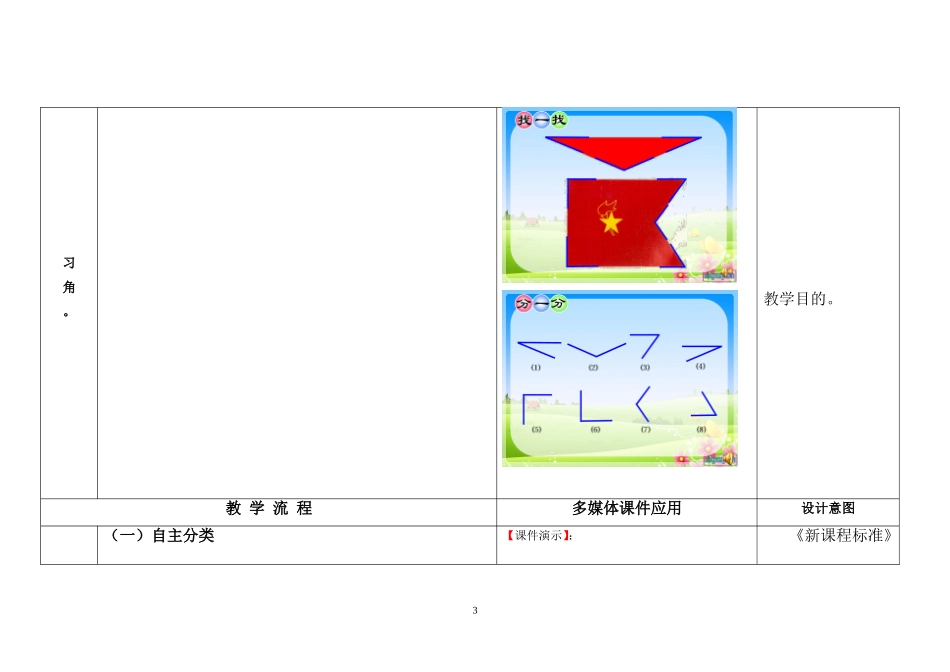 第三课时《认识锐角和钝角》教学设计_第3页