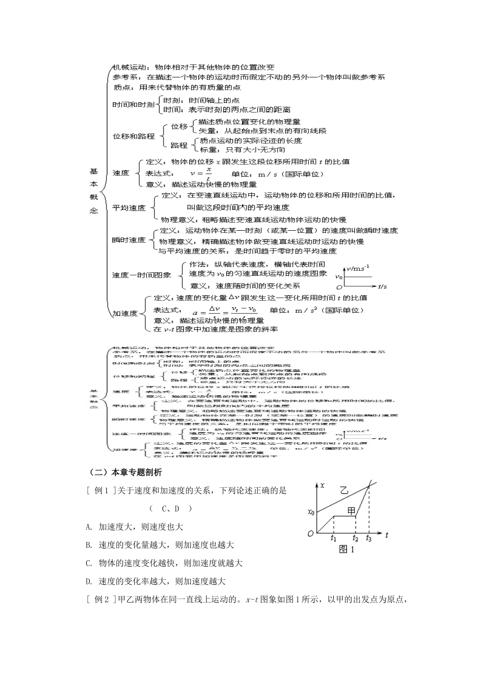 高中物理 第一章 运动的描述复习教案 新人教版必修1_第3页