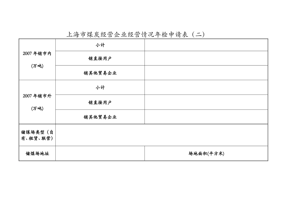 上海市煤炭经营企业经营情况年检申请表_第3页