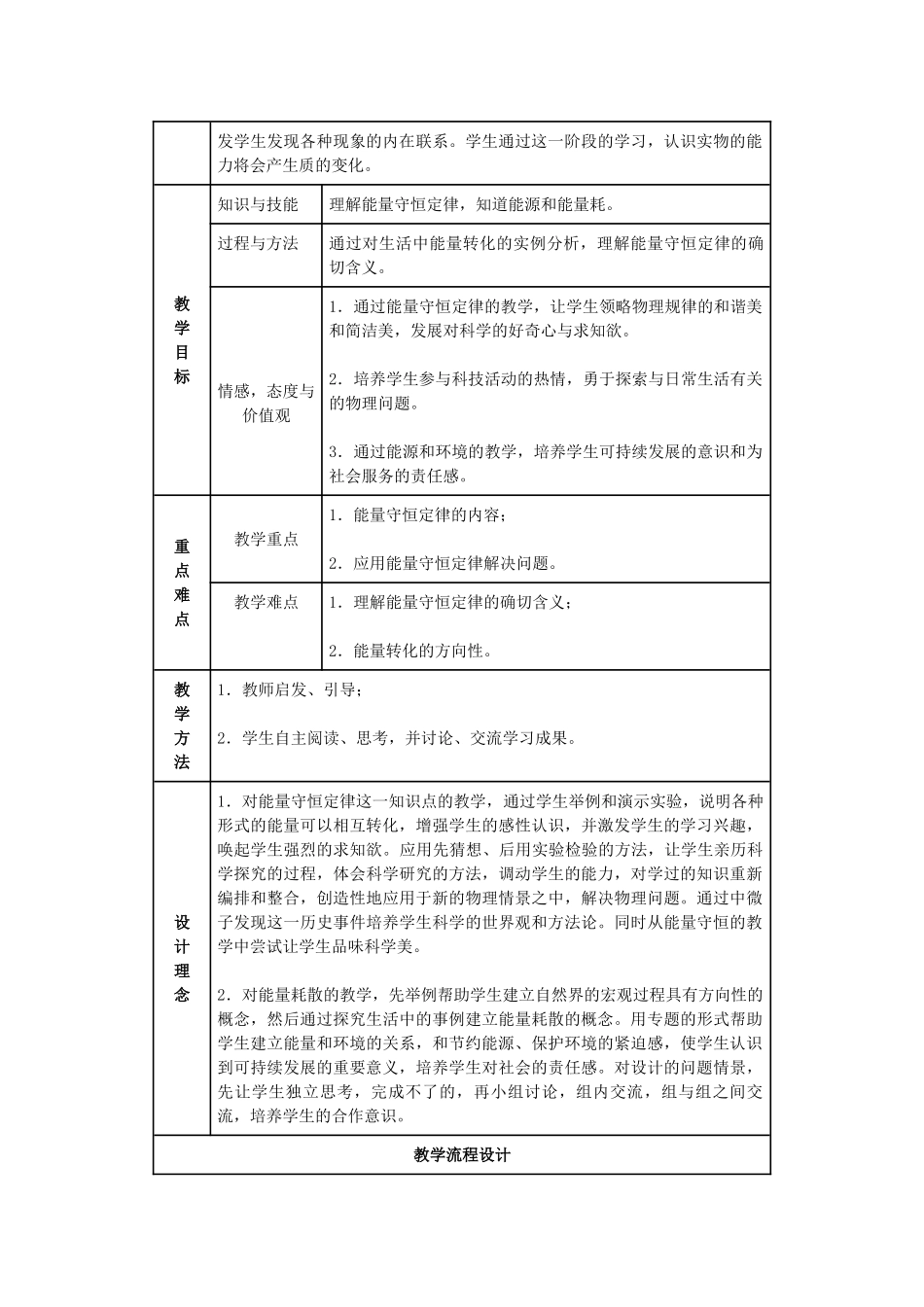 高中物理《能量守恒定律与能源》教案4 新人教版必修2_第2页