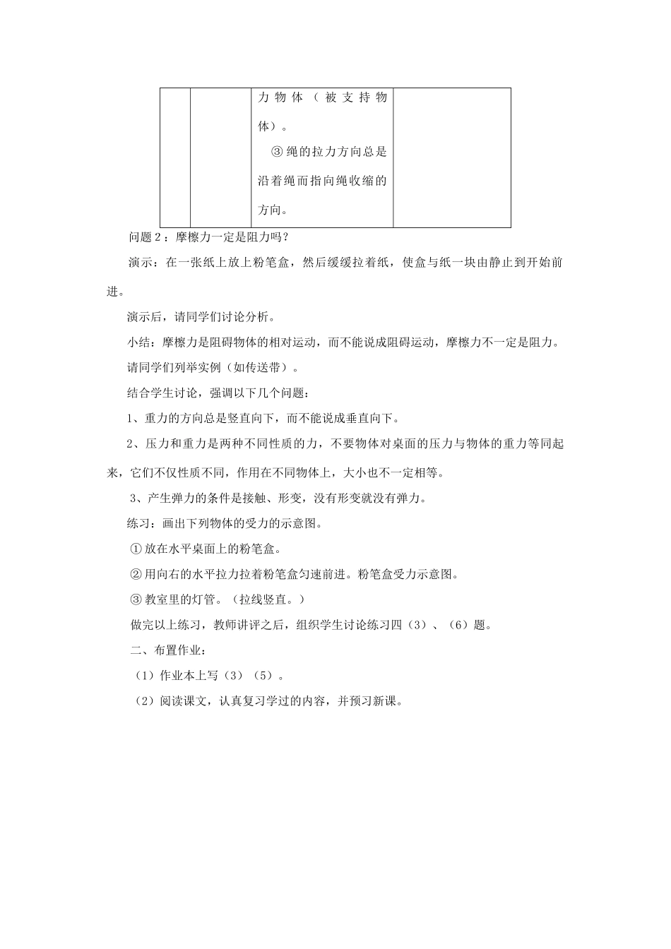 高中物理《相互作用》教案9 新人教版必修1_第2页
