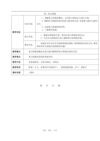 高中物理5.4重力势能2人教版必修2