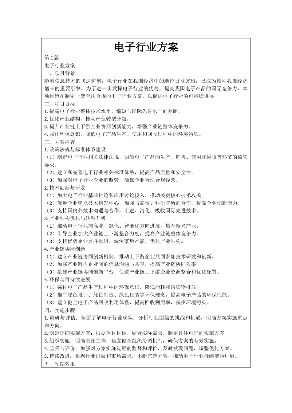 电子行业方案_第1页