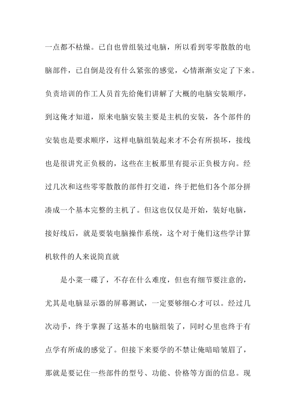 电脑销售员实习报告_第3页