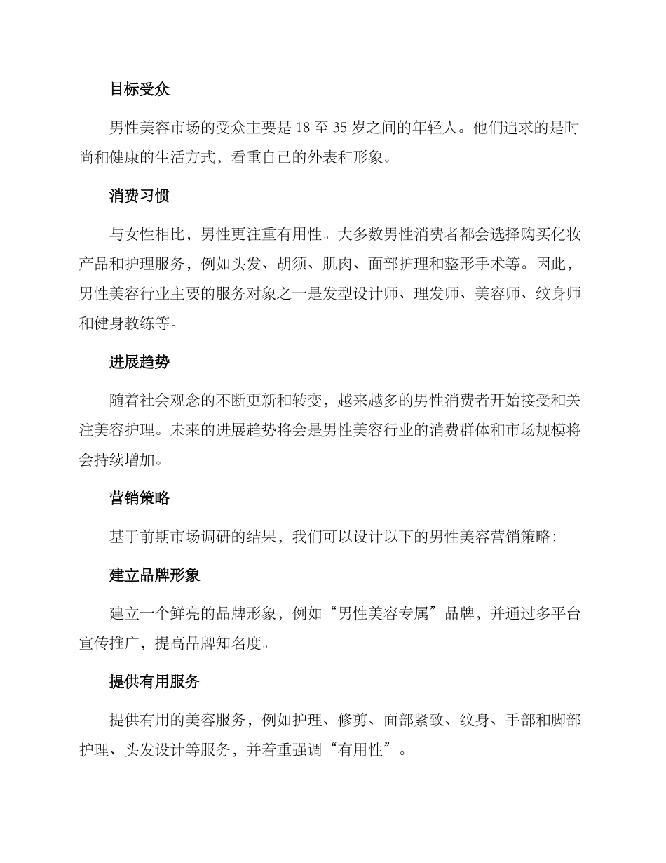 男人美容行业运营方案_第2页