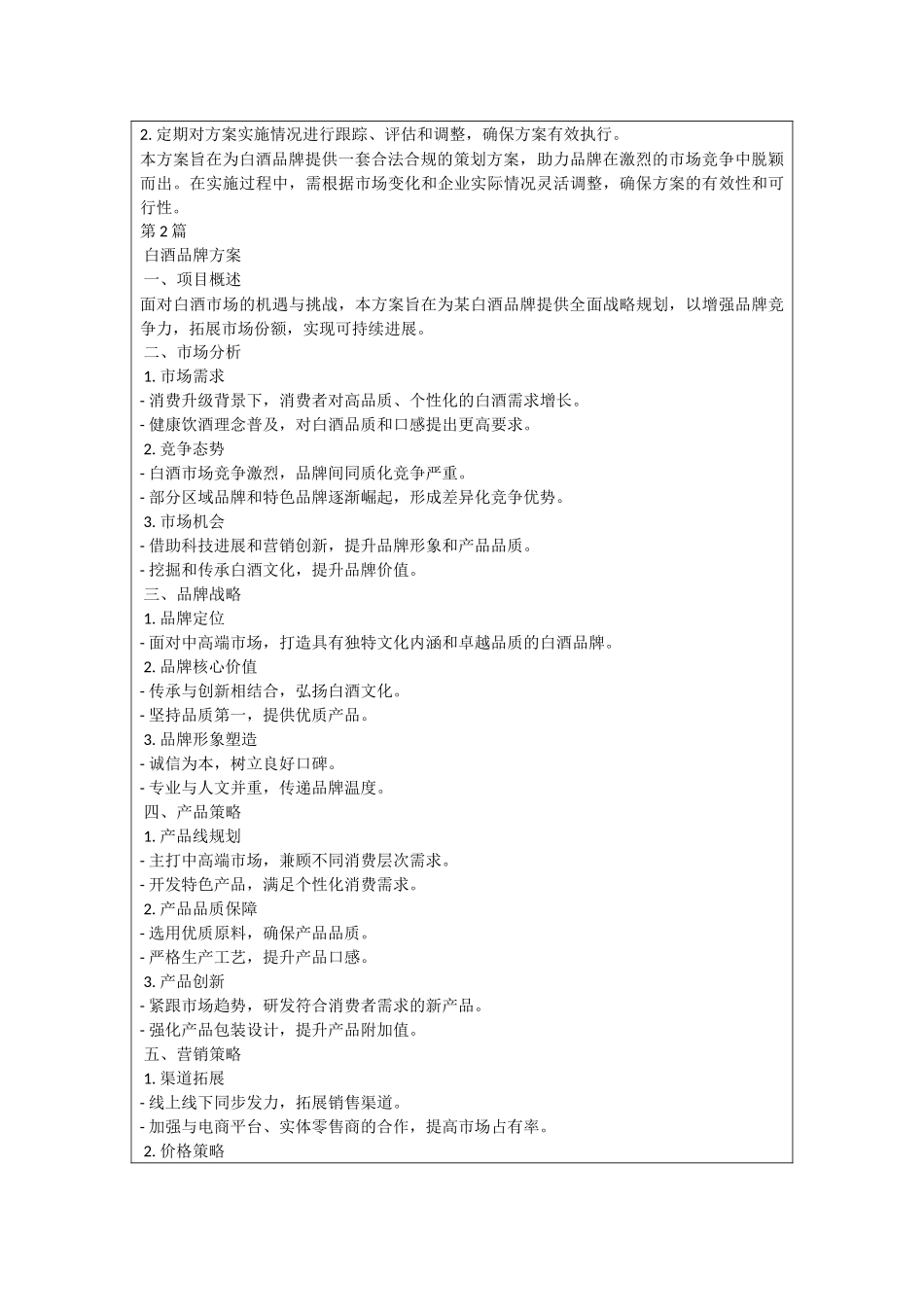 白酒品牌方案_第2页