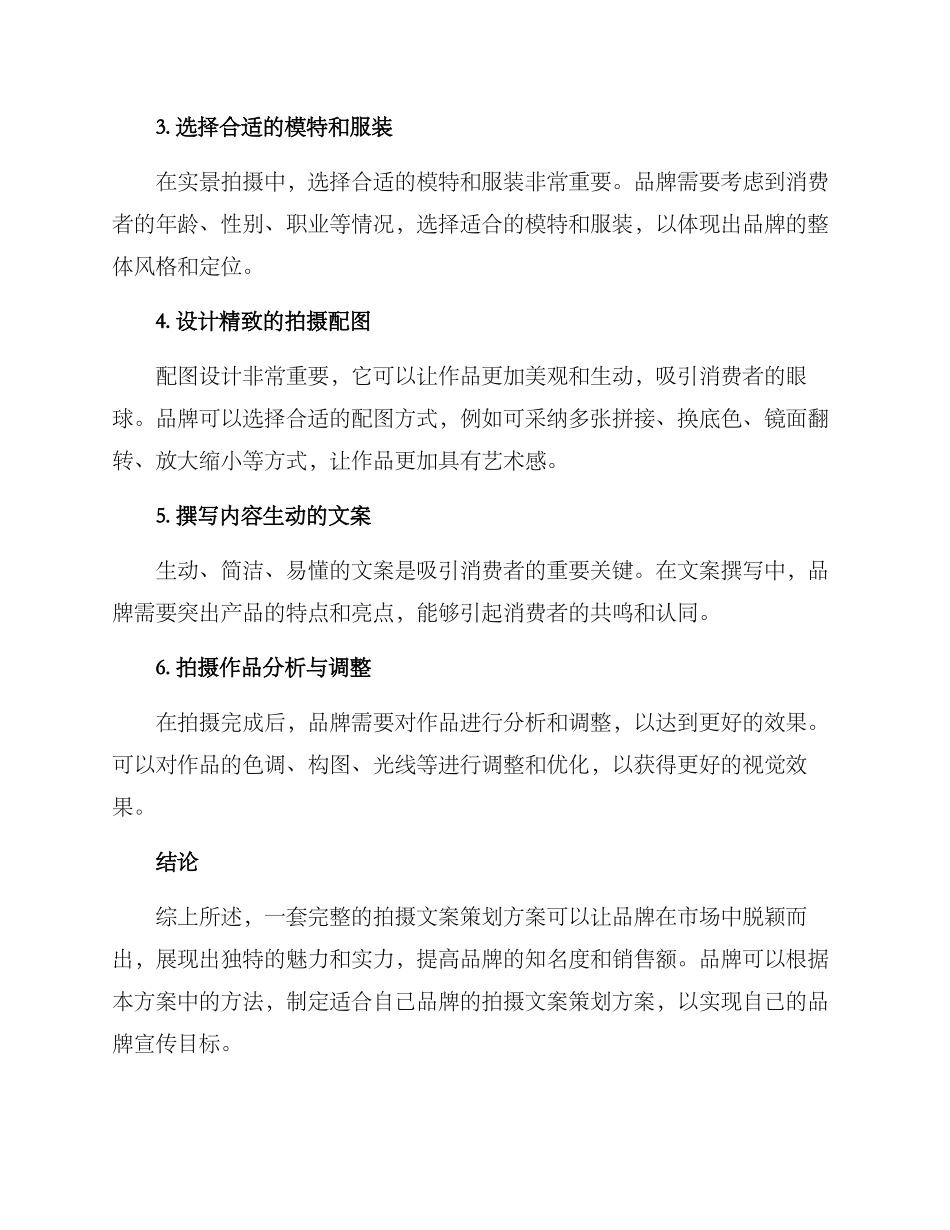 皮具拍摄文案策划方案_第2页