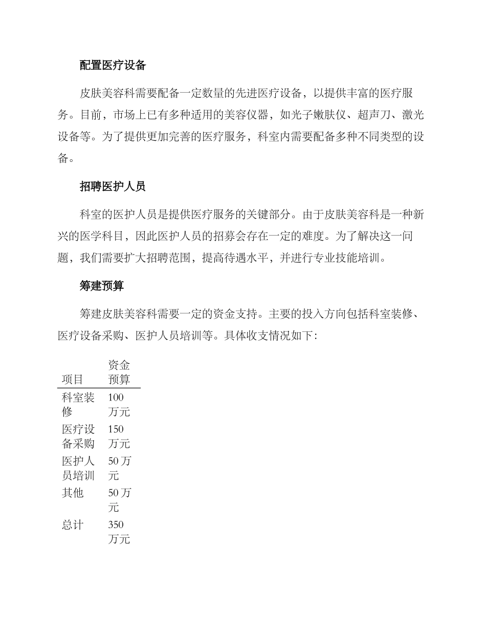 皮肤美容科筹建方案_第2页