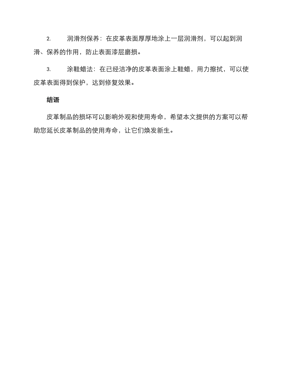 皮革修复改造方案_第3页