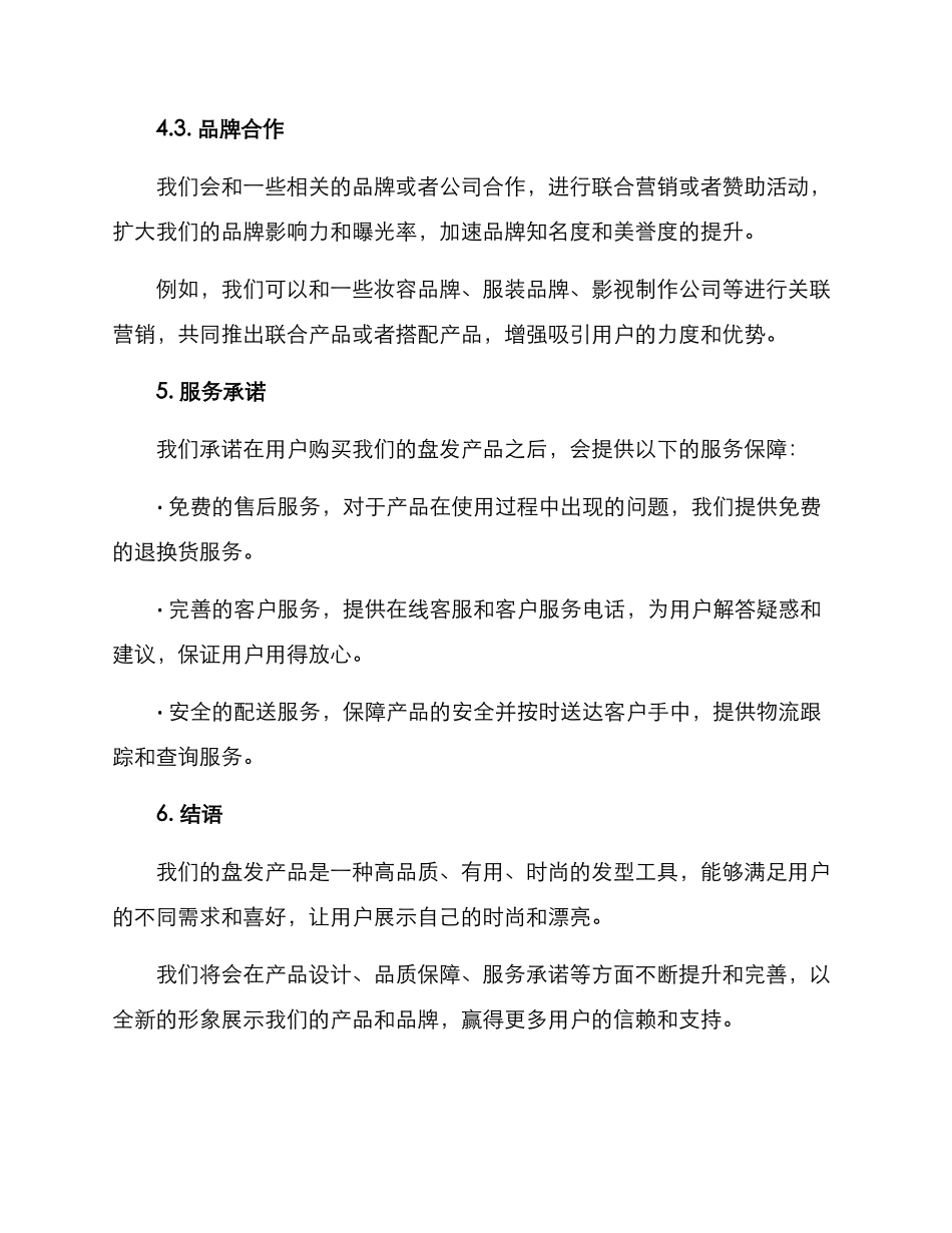 盘发产品文案策划方案_第3页
