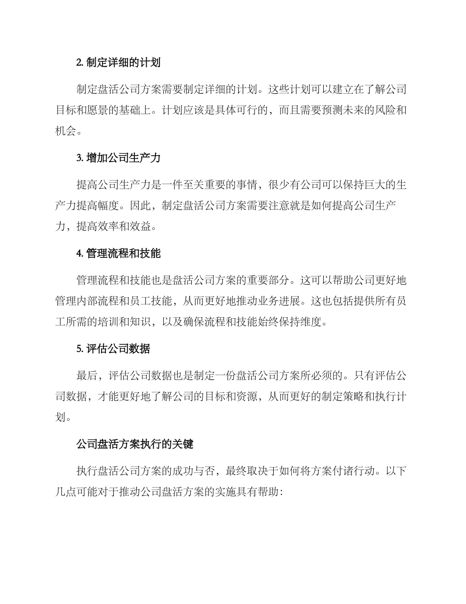 盘活公司方案参考_第2页