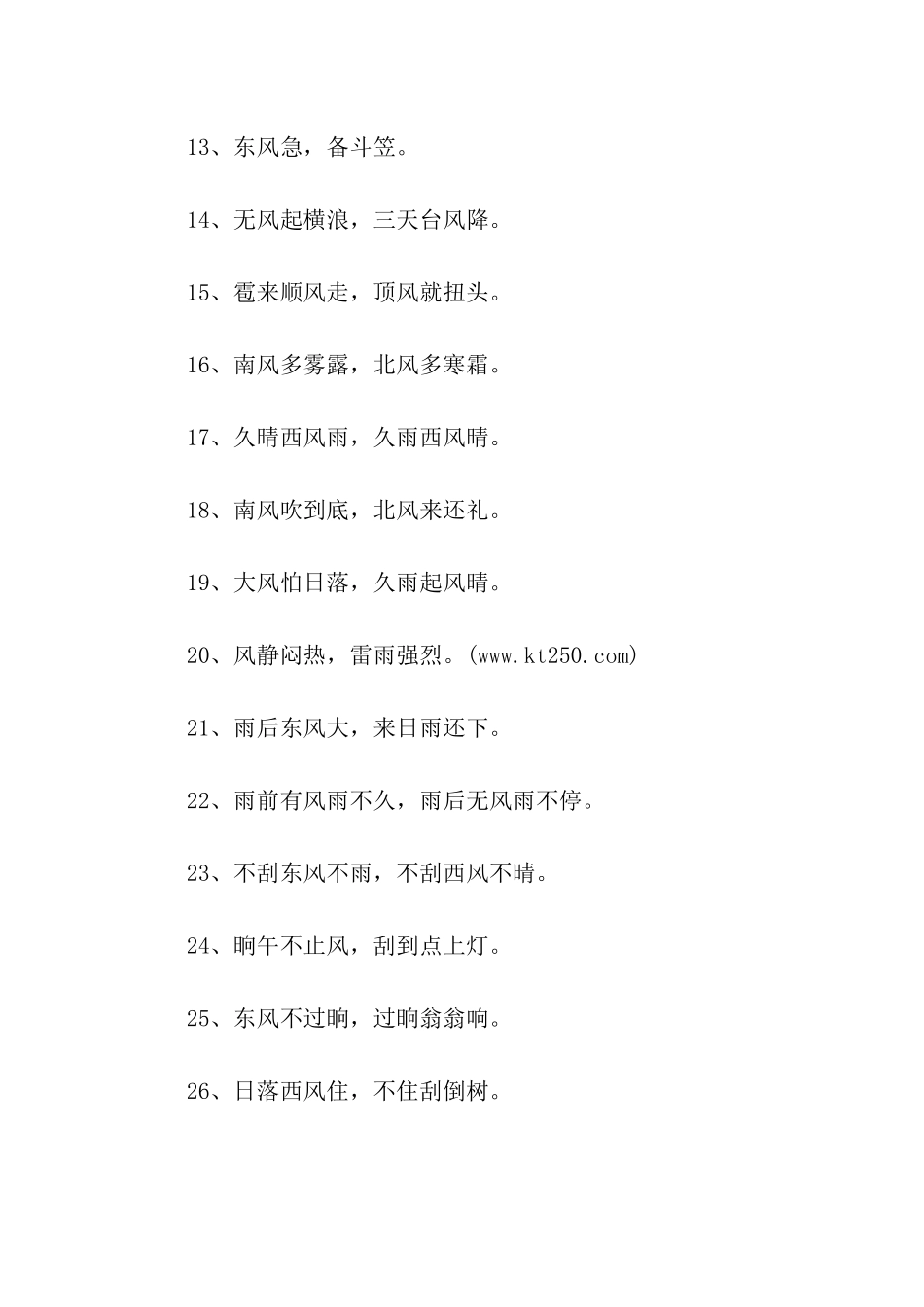 看风识天气的谚语_第2页