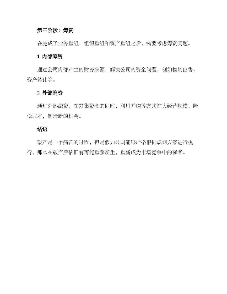 破产公司规划方案_第3页