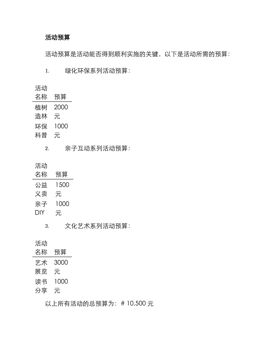 社区志愿系列活动方案_第3页