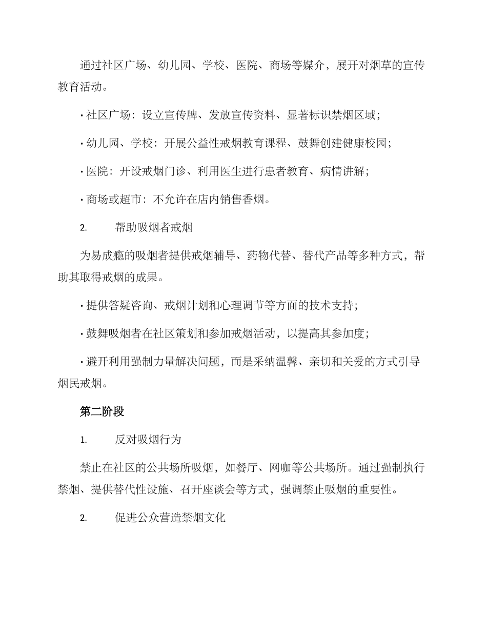 社区戒烟策略方案_第2页
