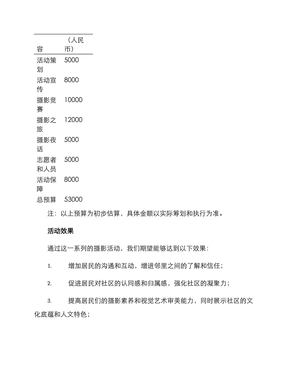 社区摄影活动方案_第3页