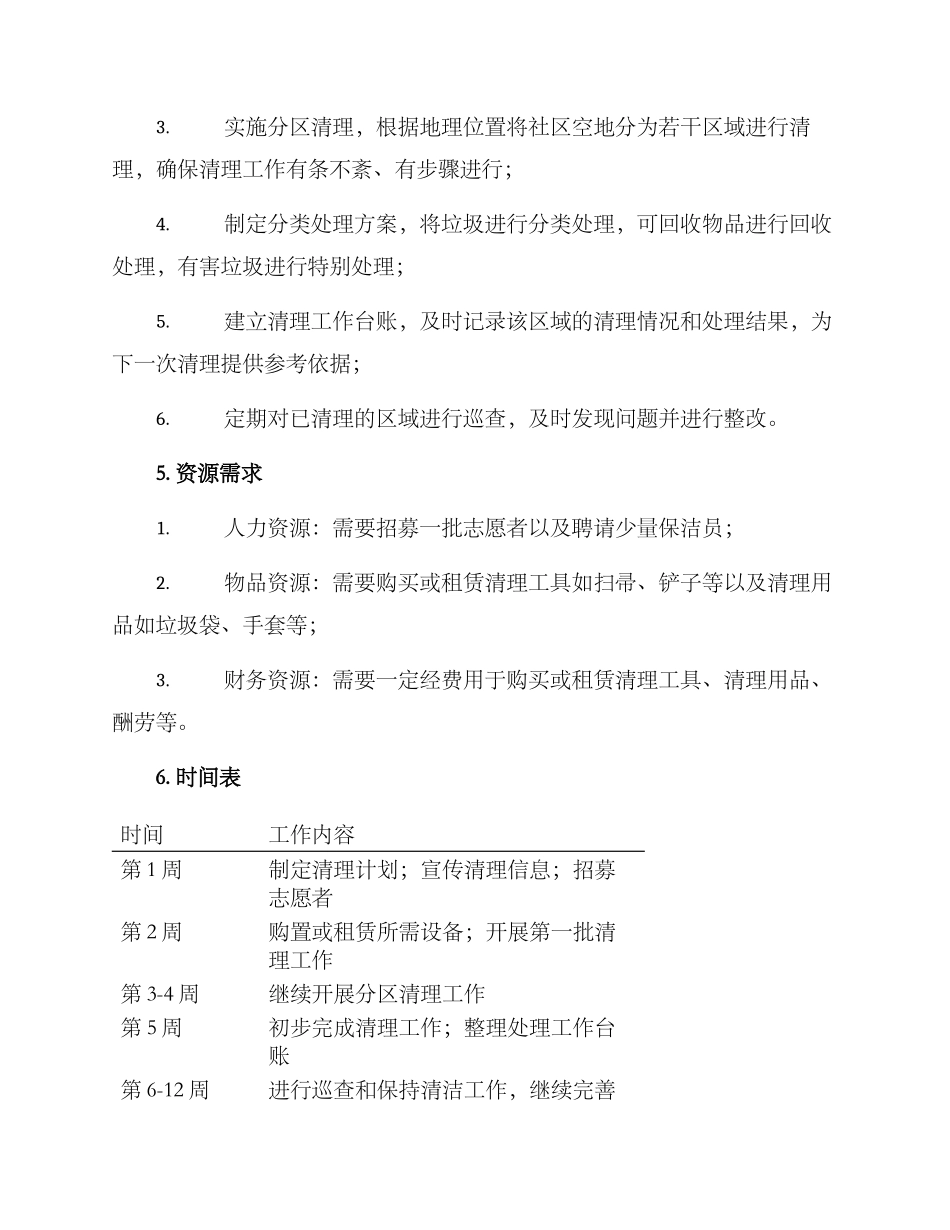 社区空地清理方案_第2页